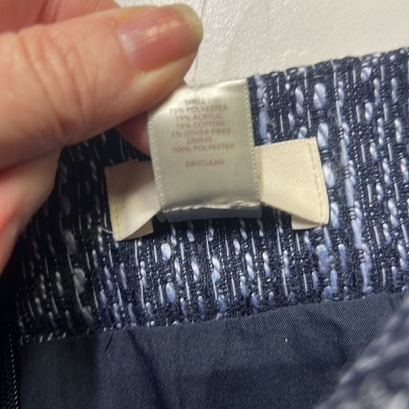 Loft Tweed Style Skirt Blue - Picture 5 of 6